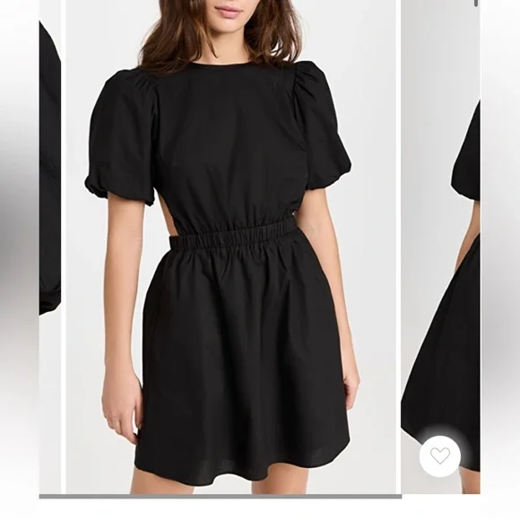 English Factory Women's Cut-Out Poplin Mini Dress - Black English Factory Women's Cut-Out Poplin Mini Dress - Black